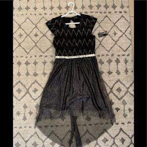 Girl’s Glitter Mesh Dress